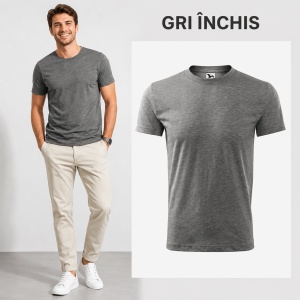Tricou Bărbat, 100% Bumbac, 145 g/m², Guler Rotund, 26 Culori, Mărimi S–3XL - Img 20