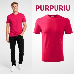 Tricou Bărbat, 100% Bumbac, 145 g/m², Guler Rotund, 26 Culori, Mărimi S–3XL - Img 30