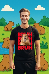 Tricou Barbat CapyBara - BRUH - Img 3