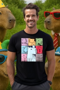 Tricou Barbat CapyBara - Colaj amuzant 2 - Img 4