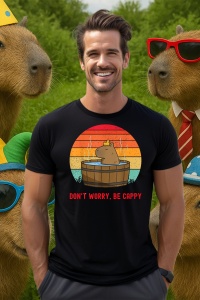 Tricou Barbat CapyBara - Jacuzzi - Img 4