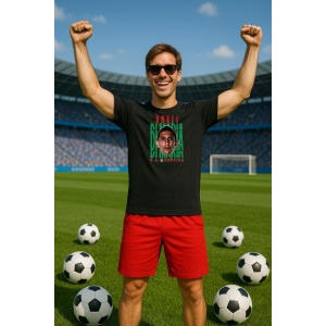 Tricou Barbat cu Fotbalistul Angel Fabian Di Mara Hernandez SL Benfica