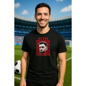 Tricou Barbat cu Fotbalistul Bruno Miguel Borges Fernandes - Manchester United - Img 5