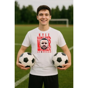 Tricou Barbat cu Fotbalistul Kyle Andrew Walker - AC Milan