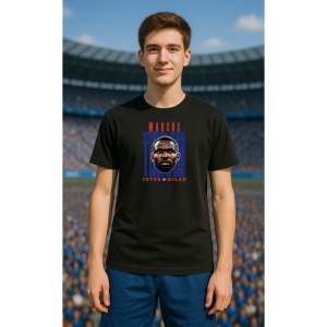 Tricou Barbat cu Fotbalistul Marcus Lilian Thuram - Ulien - Inter Milano - Img 4