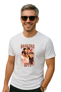 Tricou barbat Kpop cu trupa BANCATAN BOYS music Coreean 145 - Img 2