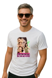 Tricou barbat Kpop cu trupa BLACKPINK JENNIE music Coreean 170 - Img 2