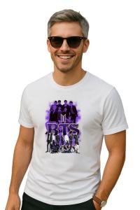 Tricou barbat Kpop cu trupa BTS 8 music Coreean 185 - Img 2