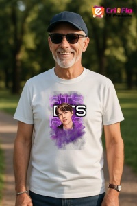 Tricou barbat Kpop cu trupa BTS BANGTAN music Coreean 188 - Img 5