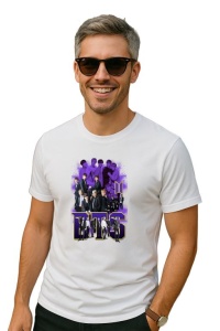 Tricou barbat Kpop cu trupa BTS music Coreean 175 - Img 2