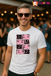 Tricou barbat Kpop cu trupa JENNE 2 music Coreean 222 - Img 4