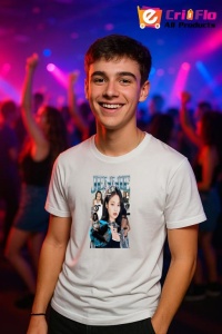 Tricou barbat Kpop cu trupa JENNIE X LISA - BLACKPINK music Coreean 228 - Img 6