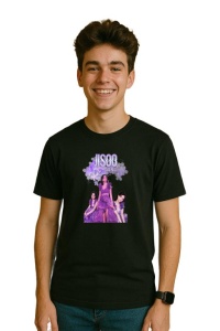 Tricou barbat Kpop cu trupa JISSO PURPLE music Coreean 238 - Img 3