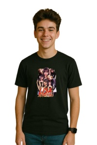 Tricou barbat Kpop cu trupa lisa 5 music Coreean 258