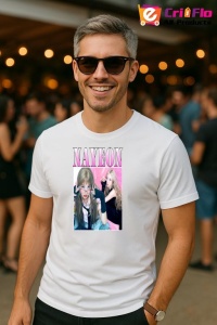 Tricou barbat Kpop cu trupa NAYEON music Coreean 275 - Img 3