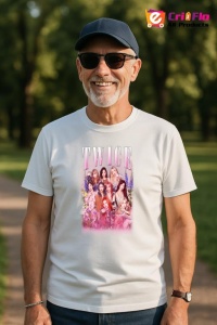 Tricou barbat Kpop cu trupa TWICE music Coreean 294 - Img 5