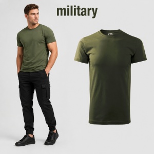 Tricou bărbat Malfini Basic Clasic, 100% bumbac, 160 g/m², guler rotund, 48 de culori, mărimi XS–5XL - Img 17