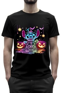Tricou barbat - NEON SPOOKY STITCH - tricou, barbat
