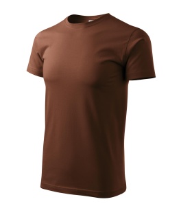 Tricou pentru barbati basic din bumbac de culoare ciocolata