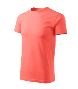 Tricou pentru barbati basic din bumbac de culoare coral