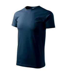 Tricou pentru barbati basic din bumbac de culoare albastru marin