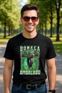 Tricou Barbat Tralalero Tralala cu personajul Boneca Ambalabu Funny Frog Meme Bootleg Italian Brainrot - Img 4