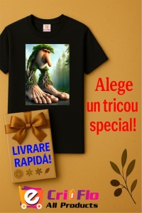 Tricou Barbat Tralalero Tralala cu personajul Brr Brr Patapim - Italian Brainrot Meme - Img 6