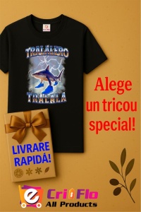 Tricou Barbat Tralalero Tralala cu personajul Tralalero Tralala Bootleg Brainrot Italian Brainrot Meme (2) - Img 6