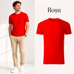 Tricou Bărbați Malfini Origin GOTS 171, 100% Bumbac Organic, 160 g/m², Guler Rotund, Label Free, Mărimi S 3XL, 15 Culori - Img 22