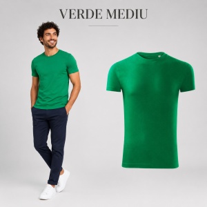 Tricou Bărbați Malfini Viper Free F43, 100% Bumbac, 180 g/m², Slim Fit, Guler Rotund, S–2XL, 10 Culori - Img 19