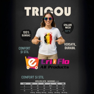 Tricou Belgium Steag Splash Art, Copii | Dama | Barbat - Img 11