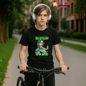 Tricou Billie Eilish - I'm the Bad Guy, muzica Hip-Hop / Pop, Dama | Barbat | Copii, Culoare Negru - Img 10