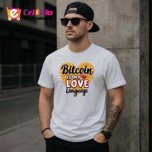 Tricou bitcoin is my love language, bitcoin este limbajul meu al iubirii, Copii | Dama | Barbat - Img 5
