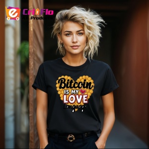 Tricou Bitcoin is my love language, bitcoin este limbajul meu al iubirii, Copii | Dama | Barbat , tricou negru - Img 9