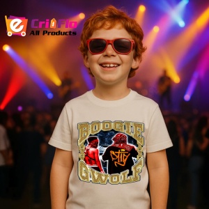 Tricou Boogie GWOLF - Red Gold, muzica Hip-Hop / Rap, Dama | Barbat | Copii - Img 13