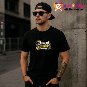 Tricou Bossul Cifrelor Mesaj Amuzant Contabilitate Gri, din bumbac 100%, tricou negru Copii | Dama | Barbat - Img 6
