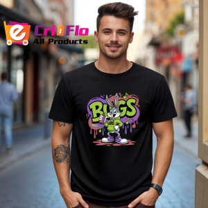 Tricou Bugs Bunny Denim Urban Style, cool si relax Copii | Dama | Barbat, negru - Img 9