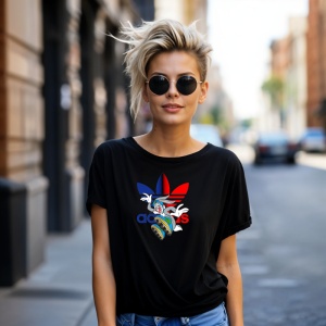 Tricou Bugs Bunny Jump Adas Tricou Negru - Copii | Dama | Barbat - Img 8