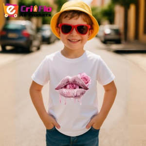 Tricou Buze nude cu trandafir si aur lichid, Lip gloss, Copii | Dama - Img 9
