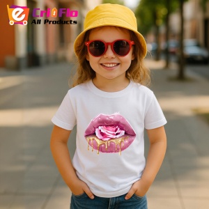 Tricou Buze roz cu trandafir si miere lichida, Lip gloss, Copii | Dama - Img 5