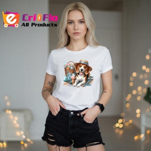 Tricou caine beagle palarie plaja limonada inghetata, Copii | Dama | Barbat - Img 10