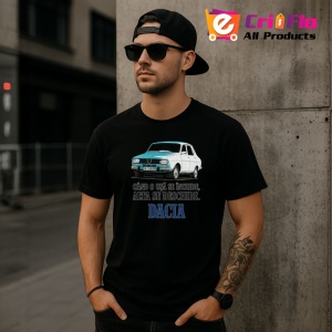 Tricou Cand O usa se inchide alta se deschide, dacia, Copii | Dama | Barbat , tricou negru - Img 11