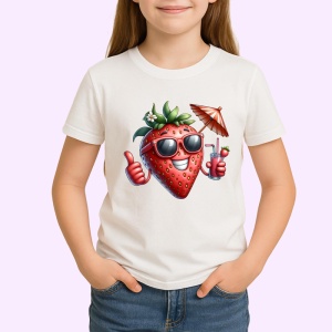 Tricou Capsuna amuzanta de vara cool summer, Fructe, Copii | Dama