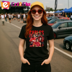 Tricou Carlos Sainz Formula 1 Imagine Dinamica Echipa Ferrari, Copii | Dama | Barbat - Img 7
