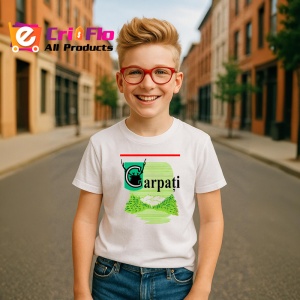 Tricou carpati tigari romanesti ambalaj vintage cu cerb, Copii | Dama | Barbat - Img 7