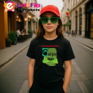 Tricou Carpati tigari romanesti ambalaj vintage cu cerb, Copii | Dama | Barbat , tricou negru - Img 4