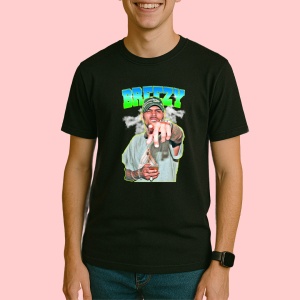 Tricou Chris Brown - Green Point, muzica Hip-Hop / Trap, Dama | Barbat | Copii, Culoare Negru - Img 3