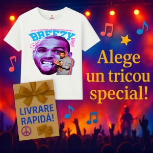 Tricou Chris Brown - Pink Tongue Pose, muzica Hip-Hop / Trap, Dama | Barbat | Copii - Img 9