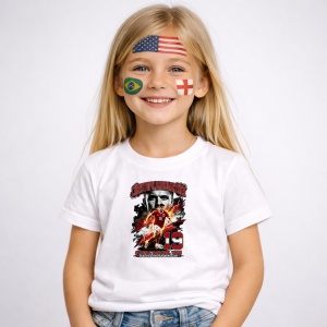 Tricou Christoph Baumgartner Austria World Cup Fifa 2026, din bumbac 100%, tricou alb, Copii | Dama | Barbat - Img 2