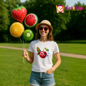 Tricou Cireasa de vara amuzanta pistol cu apa, Fructe, Copii | Dama - Img 10